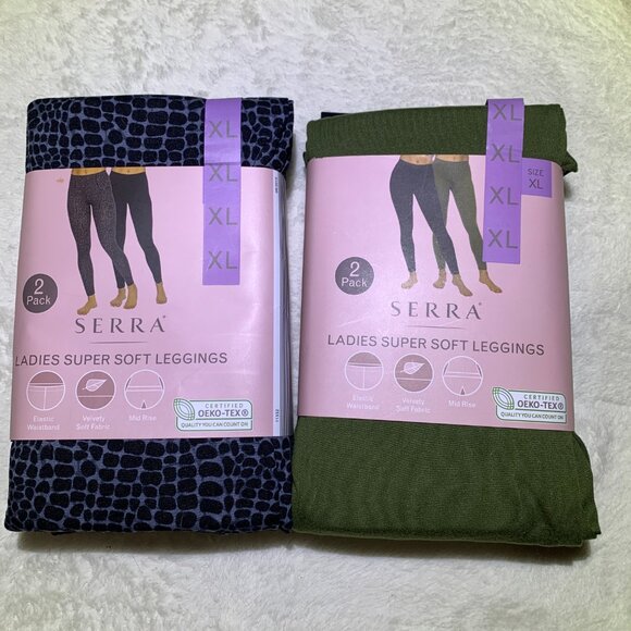 Four Pair of Serra Ladies Super Soft Leggings XL New - Picture 1 of 1